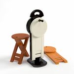 Комплект табуретов "Оливия" (стойка + 4 табурета) Белый | Интернет магазин мебели и декора LifeDekor