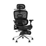 Кресло офисное TopChairs Stich с оттоманкой, черный | Интернет магазин мебели и декора LifeDekor