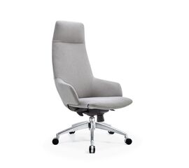 Кресло руководителя TopChairs Bow в ткани серый | Интернет магазин мебели и декора LifeDekor