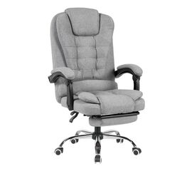 Кресло руководителя TopChairs President NEW серое в ткани | Интернет магазин мебели и декора LifeDekor