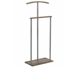 Вешалка костюмная Дэви 1 металлик/дуб крымский состаренный | Интернет магазин мебели и декора LifeDekor