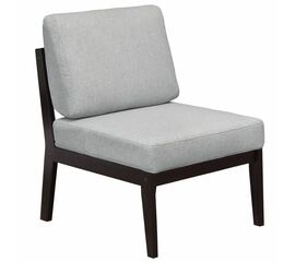 Кресло Массив мягкое ткань серый, каркас венге | Интернет магазин мебели и декора LifeDekor