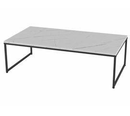 Стол журнальный Инсайд белый мрамор/черный | Интернет магазин мебели и декора LifeDekor