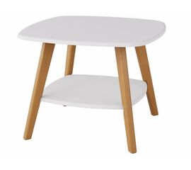 Стол журнальный Хадсон белый/дуб светлый | Интернет магазин мебели и декора LifeDekor