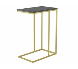 Стол придиванный Агами Голд черный мрамор/золото | Интернет магазин мебели и декора LifeDekor