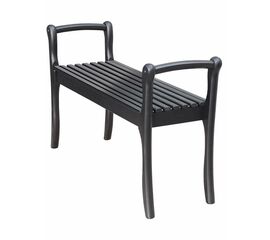 Скамья для прихожей с подлокотниками массив, каркас венге | Интернет магазин мебели и декора LifeDekor