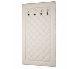 Вешалка в прихожую Оливия Н2 экокожа молочный | Интернет магазин мебели и декора LifeDekor