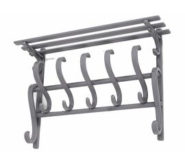 Вешалка настенная В 7Н серый | Интернет магазин мебели и декора LifeDekor