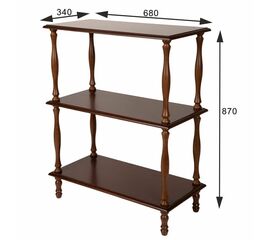 Этажерка П 9 средне-коричневый | Интернет магазин мебели и декора LifeDekor