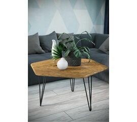 Стол журнальный Олдем дуб американский/чёрный | Интернет магазин мебели и декора LifeDekor