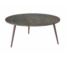 Стол журнальный Рикон гранж/винный металлик | Интернет магазин мебели и декора LifeDekor