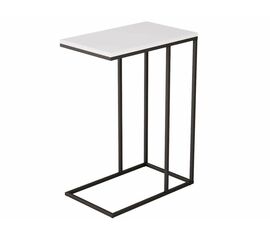 Стол придиванный Агами белый/чёрный | Интернет магазин мебели и декора LifeDekor