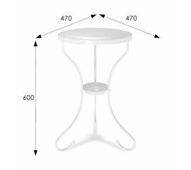 Столик журнальный SHT-CT10 белый муар | Интернет магазин мебели и декора LifeDekor