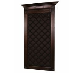 Вешалка в прихожую Сильвия Н3 экокожа корич./темно-корич. | Интернет магазин мебели и декора LifeDekor