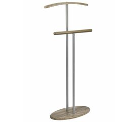 Вешалка костюмная Дэви 2 металлик/дуб крымский состаренный | Интернет магазин мебели и декора LifeDekor