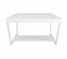 Стол журнальный BeautyStyle 1 белый глянец/стекло белое | Интернет магазин мебели и декора LifeDekor