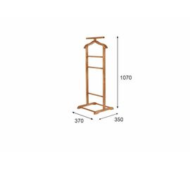 Вешалка костюмная В 6Н средне-коричневый | Интернет магазин мебели и декора LifeDekor