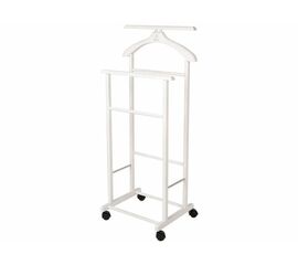 Вешалка костюмная на колесах В 22Н белый | Интернет магазин мебели и декора LifeDekor