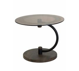 Стол журнальный Дуэт 13Н черный/дуб маррон/тонированное | Интернет магазин мебели и декора LifeDekor