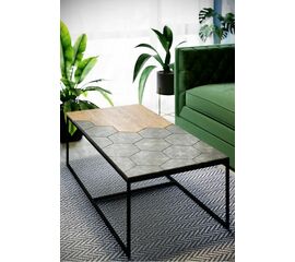 Стол журнальный Китч дуб американский/серый бетон | Интернет магазин мебели и декора LifeDekor