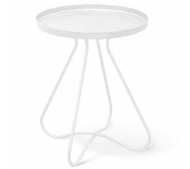 Столик журнальный SHT-CT3 белый муар | Интернет магазин мебели и декора LifeDekor