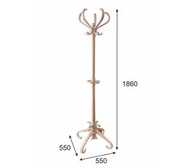 Вешалка напольная В 10Н белый ясень | Интернет магазин мебели и декора LifeDekor