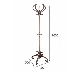 Вешалка напольная В 10Н темно-коричневый | Интернет магазин мебели и декора LifeDekor