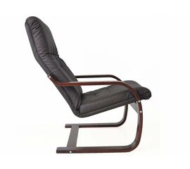 Кресло Сайма экокожа шоколад, каркас вишня | Интернет магазин мебели и декора LifeDekor