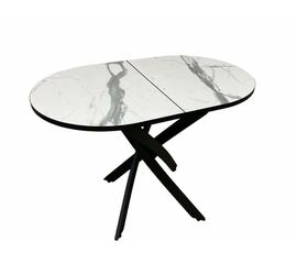 Стол Андромеда 2, Черный муар/Мрамор | Интернет магазин мебели и декора LifeDekor