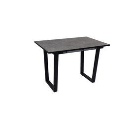 Стол Саен 8 раскладной, Черный/Бетон | Интернет магазин мебели и декора LifeDekor
