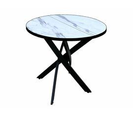 Стол Андромеда, Черный муар/Мрамор | Интернет магазин мебели и декора LifeDekor
