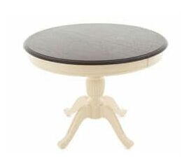 Стол Леонардо D100, Темный орех/Слоновая кость | Интернет магазин мебели и декора LifeDekor