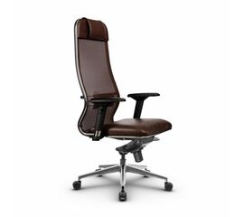 Metta L 1m 36/4D_17839_Сетка X2 - Коричневый_Кожа перфорированная NewLeather - Темно-коричневый | Интернет магазин мебели и декора LifeDekor