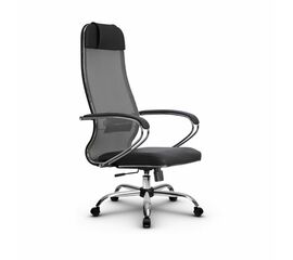 Metta L 1m 36/K_17833_Сетка X2 - Светло-серый_Кожа перфорированная NewLeather - Серый | Интернет магазин мебели и декора LifeDekor