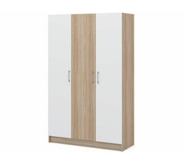 Шкаф «Алёна» 3-х дверный (без зеркал), Дуб сонома/Белый | Интернет магазин мебели и декора LifeDekor