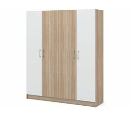 Шкаф «Алёна» 4-х дверный (без зеркал), Дуб сонома/Белый | Интернет магазин мебели и декора LifeDekor