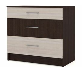 Комод «Алёна» 3ящ, Венге/Дуб молочный | Интернет магазин мебели и декора LifeDekor