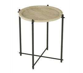 Стол журнальный Кнуд (Дуб санремо/Чёрный) | Интернет магазин мебели и декора LifeDekor