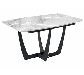 Стол Миссандея графит / белый мрамор | Интернет магазин мебели и декора LifeDekor