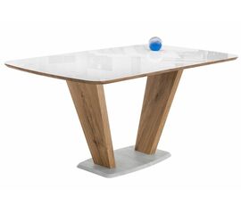 Стол Петир 160 дуб монтана / белый | Интернет магазин мебели и декора LifeDekor