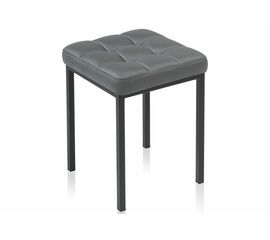 Стул деревянный Байя кожзам темно-серый / черный матовый | Интернет магазин мебели и декора LifeDekor