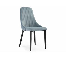 Стул Kora light blue / black | Интернет магазин мебели и декора LifeDekor