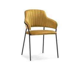 Стул Инклес желтый / черный глянец | Интернет магазин мебели и декора LifeDekor