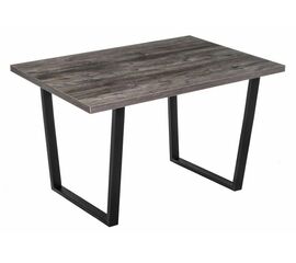 Стол деревянный Эльпатия 110 дуб рошелье / черный матовый | Интернет магазин мебели и декора LifeDekor