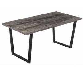 Стол деревянный Эльпатия 150 дуб рошелье / черный матовый | Интернет магазин мебели и декора LifeDekor