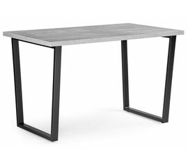 Стол деревянный Лота Лофт 140 25 мм черный матовый / бетон | Интернет магазин мебели и декора LifeDekor