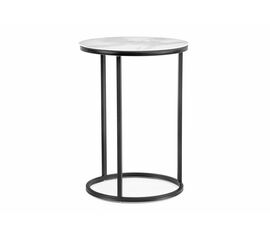 Журнальный стол Иберис белый мрамор / черный | Интернет магазин мебели и декора LifeDekor