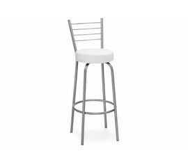 Барный стул Kuroda белый полимер / светлый мусс | Интернет магазин мебели и декора LifeDekor