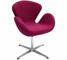 Кресло SWAN STYLE CHAIR винный, искусственная замша | Интернет магазин мебели и декора LifeDekor