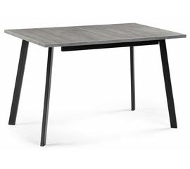Стол деревянный Колон Лофт 120 25 мм бетон / черный матовый | Интернет магазин мебели и декора LifeDekor